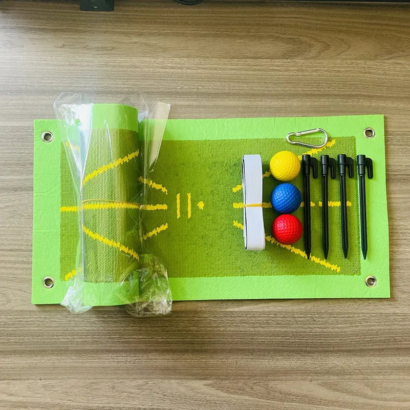 New Golf Training Mat for Swing Detection Batting Ball Trace Directional Mat Swing Path Pads Swing Practice Pads Christmas Gift