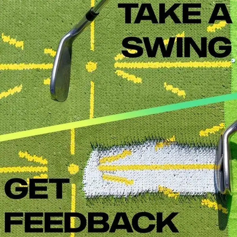 New Golf Training Mat for Swing Detection Batting Ball Trace Directional Mat Swing Path Pads Swing Practice Pads Christmas Gift