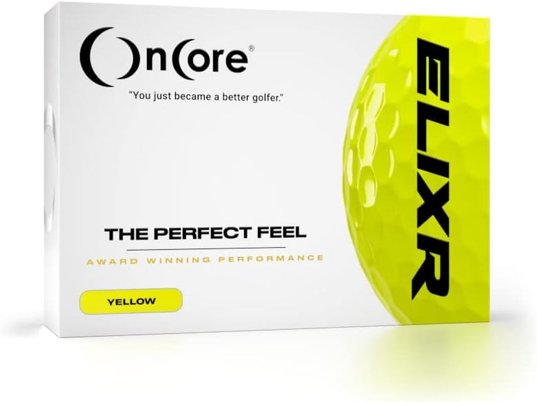 2020 ELIXR Tour Ball - | High Performance Golf Balls - (One Dozen | 12 Premium Golf Balls) Unmatched Control, Distance, Feel and Performance