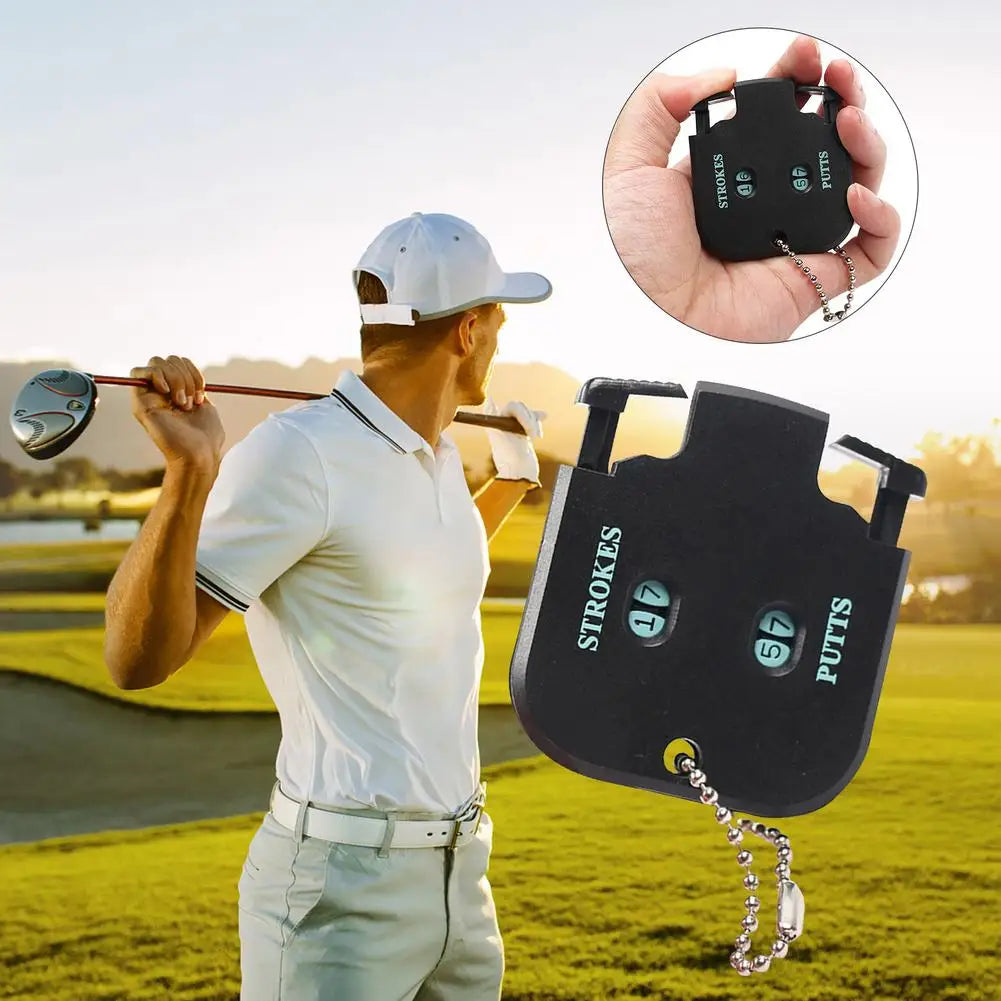 Golf Score Counter Golf Shot Stroke Double-Digit Mini Portable Counters Golf Training Aid Golf Accessories