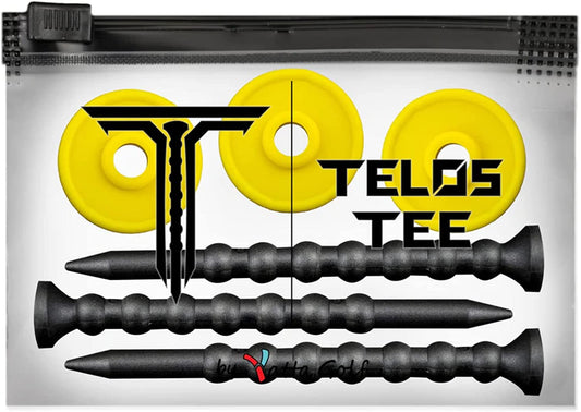 YATTA Golf Telos Premium Golf Tees, Adjustable & Durable Golf Tees, Tee off with Greater Consistency and Shoot Better Scores