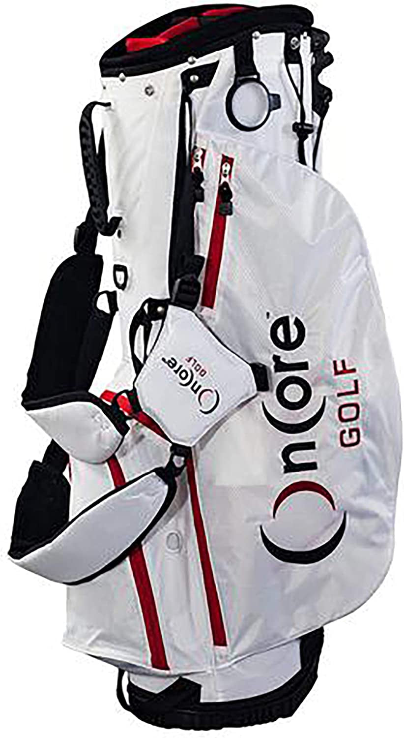 Bags | Stand Golf Bag | Padded Carrying Strap | Full-Length Club Dividers | Lightweight & Durable Design | Umbrella Holder & Removable Rain Hood