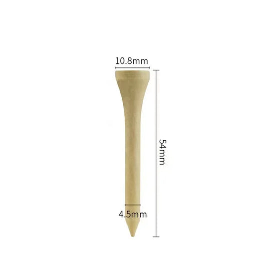 Bamboo Golf Tees Pack of 50, Four Size Options (3-1/4",2-3/4",2-1/8",1-1/2"Available) - Biodegradable, Stable Golf Tees