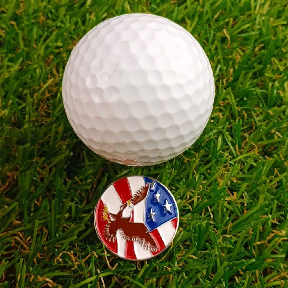 Golf Ball Markers with Hat Clips Value Sets for Men Women Golfer, Removable Attaches Easily to Golf Cap Premium Gifts