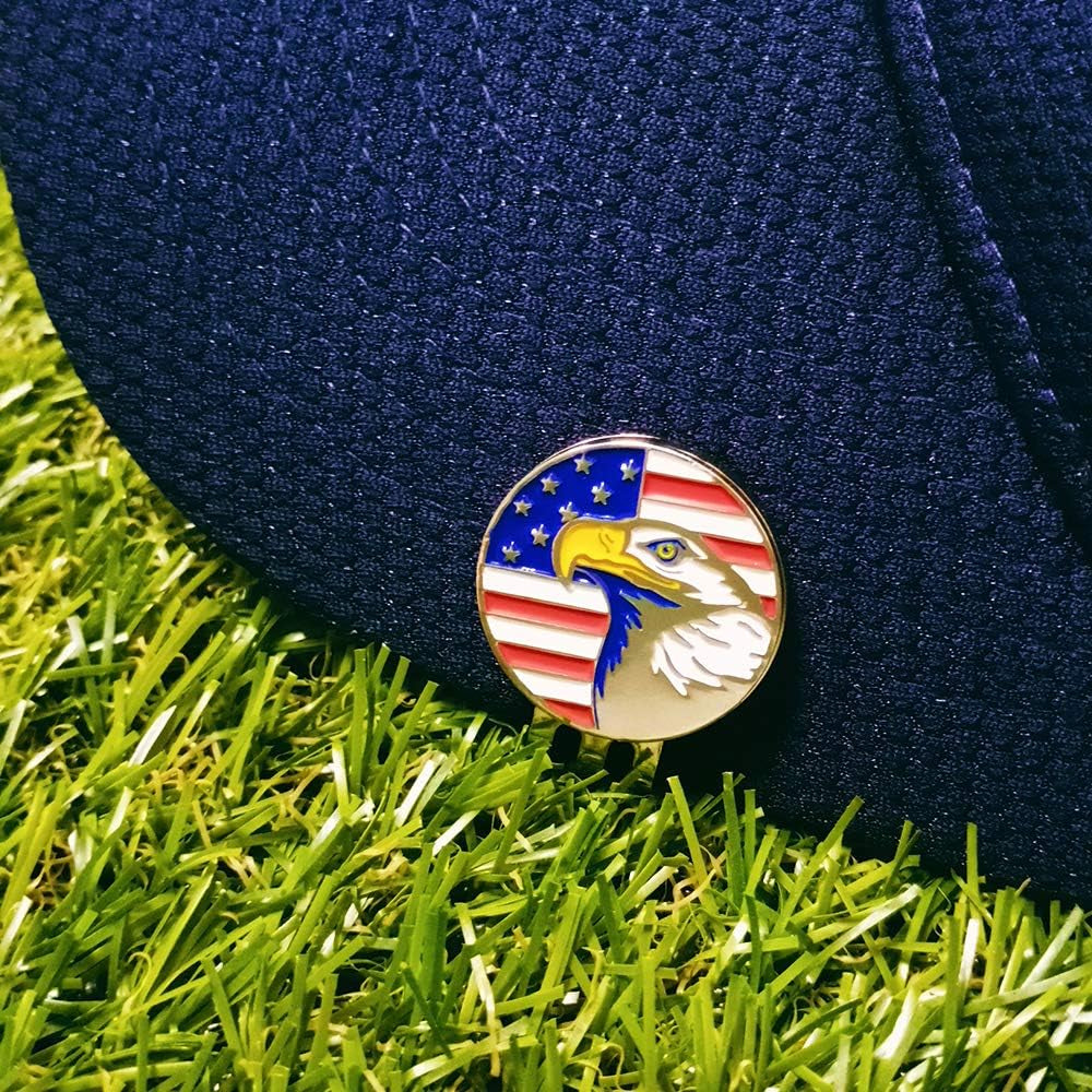 Golf Ball Markers with Hat Clips Value Sets for Men Women Golfer, Removable Attaches Easily to Golf Cap Premium Gifts