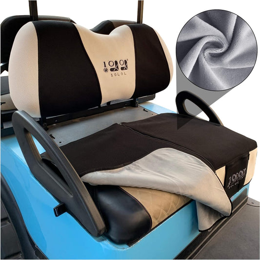 Golf Cart Seat Covers, Comfortable Golf Cart Seat Blanket Warm for Club Car DS Precedent & Yamaha, Seat Cushion Covers Golf Classic Essential Accessories Golf Cart Seat Blanket