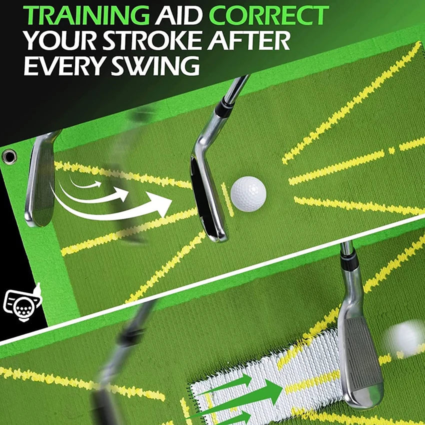 Golf Mat That Shows Swing Path Analyzer Golf Training Mat for Swing Detection Batting Golf Swing Trainer Mat Golf Hitting Mat