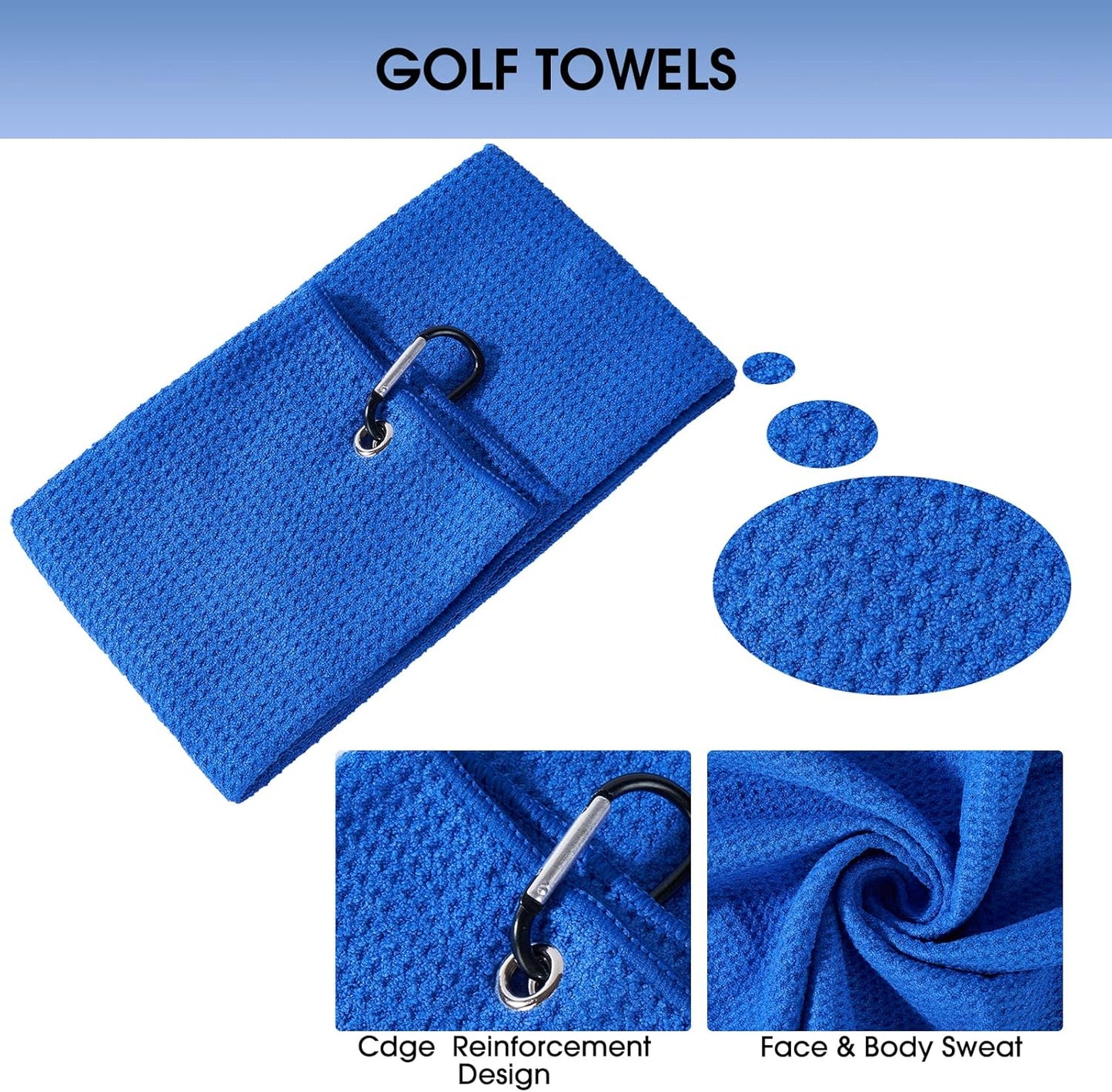 Golf Club Cleaner and Tool Accessories,Comes with a Golf Towel, Golf Club Brush,Golf Club Groove Sharpener,Golf Ball Marker,Mini Golf Score Shot Stroke Counter