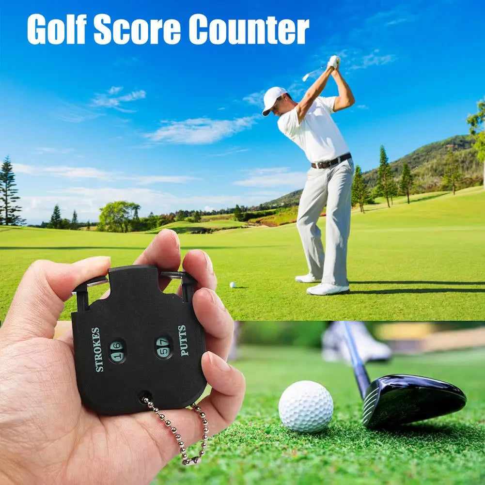 Golf Score Counter Golf Shot Stroke Double-Digit Mini Portable Counters Golf Training Aid Golf Accessories