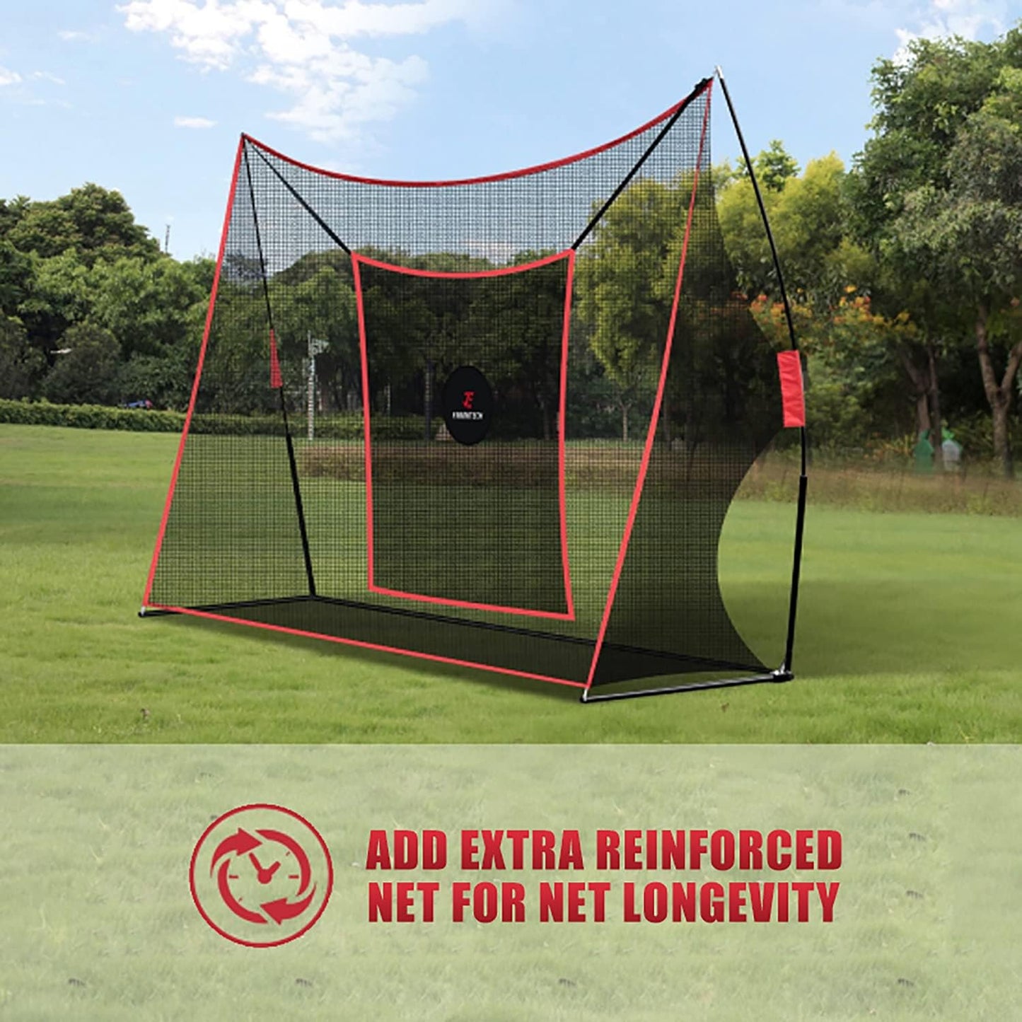 Golf Hitting Net Heavy Duty Golf Practice Net for Backyard Driving Golf Net with High Impact Chipping Hitting Target Golf Driving Practice Net Include Carry Bag Golf Balls for Indoor Outdoor