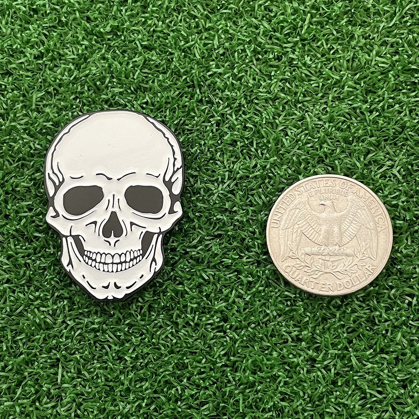 Ball Marker - Multiple Unique Golf Ball Markers to Choose From! a Must Have for Your On-The-Course Golf Accessories! Perfect for Fun and Unique Golf Gifts! (Skull)