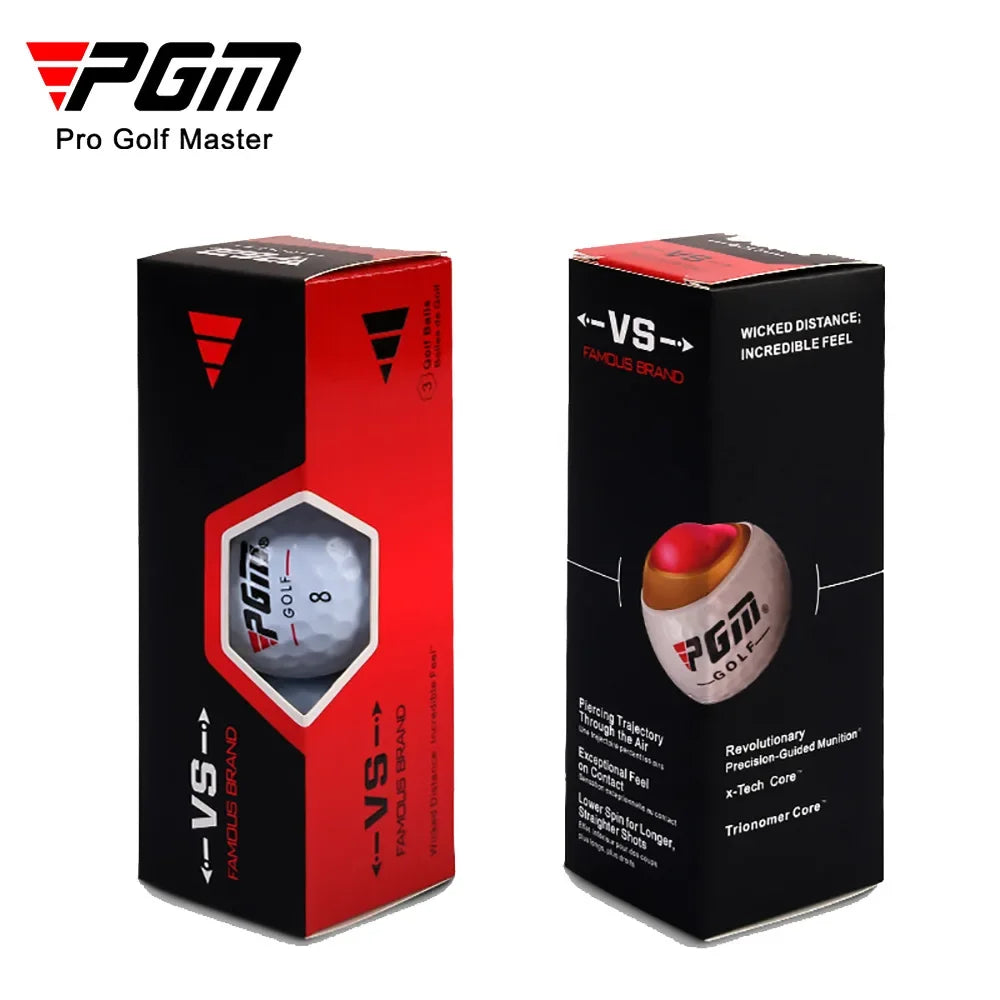 Original Golf Ball Three-Layer Match Ball Gift Box Package Golf Ball Set 12Pcs Set/ 3Pcs Game Use Ball Q017