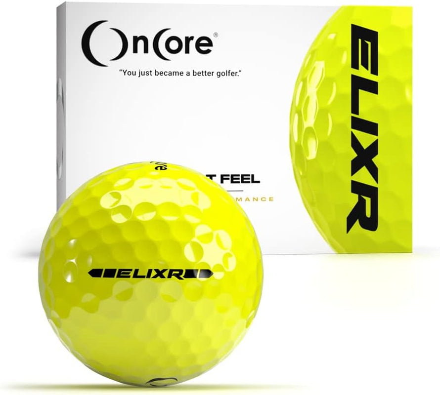 2020 ELIXR Tour Ball - | High Performance Golf Balls - (One Dozen | 12 Premium Golf Balls) Unmatched Control, Distance, Feel and Performance